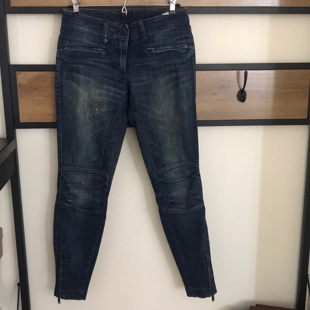 R13 Moto Jeans Size 25 Made in Italy